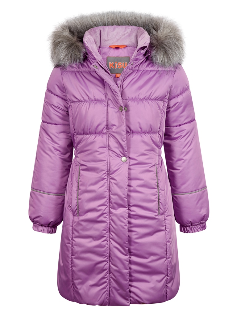 Пальто для девочек W20-20401 (00606 (сиреневый))