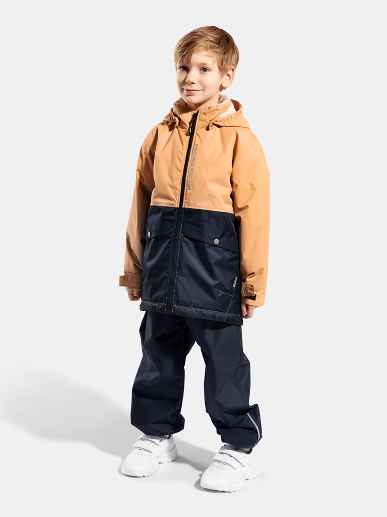 Куртка для мальчиков S23-10301 (00402 (темно-бежевый))