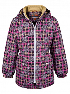 Куртка для девочек S20-20301R (01022R17 (бежевый-розовый-темно-фиолето))