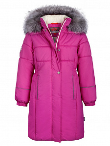 Пальто для девочек W21-20401 (00603 (розовый))